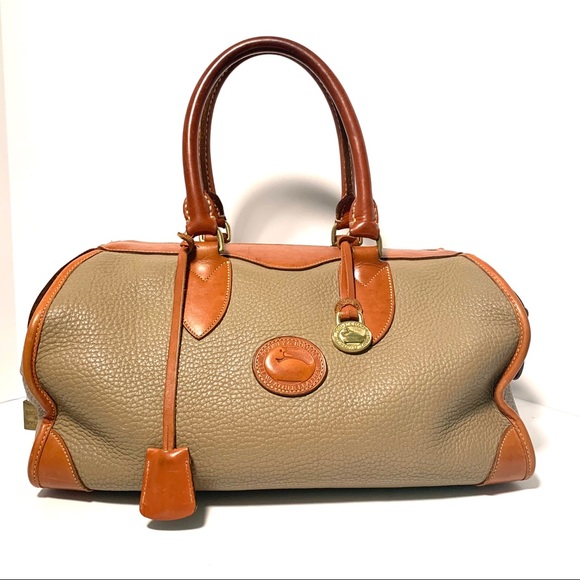 Dooney & Bourke Handbags - DOONEY and BOURKE Vintage R91 Taupe Gladstone